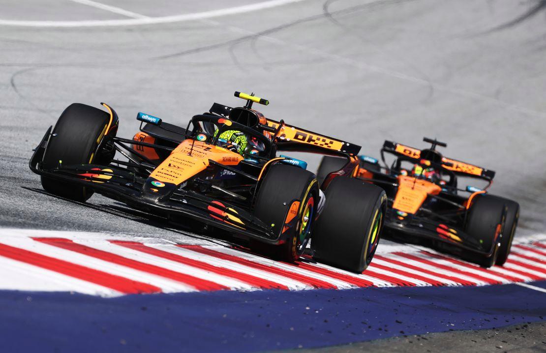 梅赛德斯翻盘迈凯伦，诺里斯统治全场的简单介绍